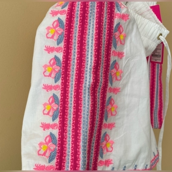 LILLY PULITZER KATIA FLOWER EMBROIDERED SHORT IN RESORT WHITE SIZE XS - Picture 5 of 14